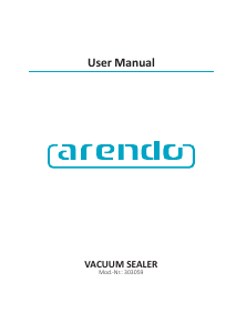 Manual de uso Arendo 303059 Sellador de vacío