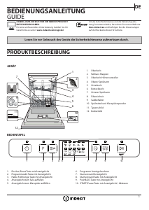 Bedienungsanleitung Indesit DFC 2B+19 AC Geschirrspüler
