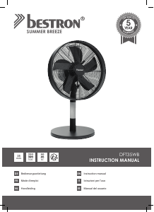 Manual Bestron DFT35WB Fan