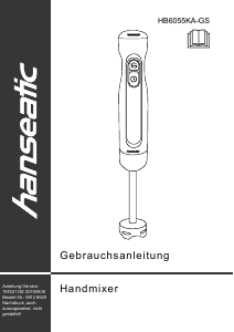 Manual Hanseatic HB6055KA-GS Hand Blender