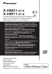 Manuale Pioneer X-HM11-K Lettore CD