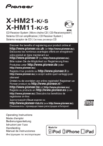 Manual Pioneer X-HM21-K CD Player