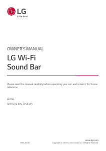 Handleiding LG SL9YG Luidspreker