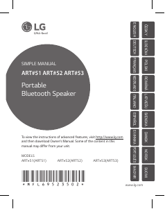 Manual LG ART52 Speaker