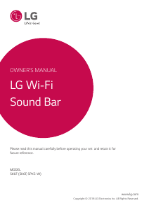 Manual LG SK6F Speaker