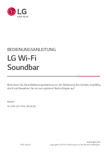 Bedienungsanleitung LG SL10YG Lautsprecher