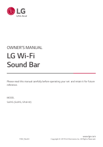 Manual LG SL8YG Speaker