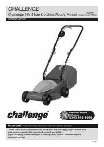 Handleiding Challenge CLMF2031A Grasmaaier