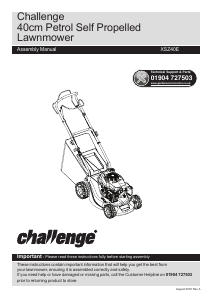 Manual Challenge XSZ40E Lawn Mower