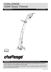 Handleiding Challenge N1F-GT-220-C Grastrimmer