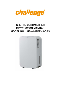 Manual Challenge MDN4-12DEN3-QA3 Dehumidifier