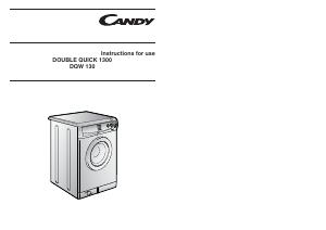 Manual Candy WDDQ130METU Washer-Dryer