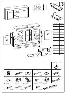 Hướng dẫn sử dụng WOONENZO Tilburg Tủ ngăn kéo