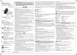 Instrukcja Medisana IR 100 Lampa na podczerwień