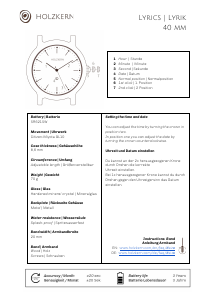 Handleiding Holzkern Catull Horloge