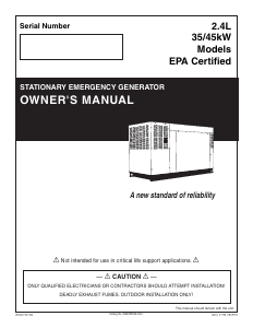 Manual Generac QT03524ANSNR Generator