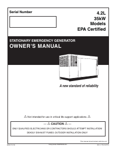 Handleiding Generac QT04542ANANR Generator