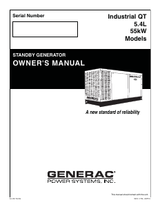 Manual Generac QT05554ANNNA Generator