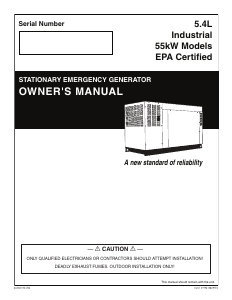 Manual Generac QT05554GNANA Generator