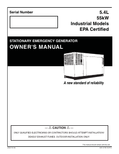 Manual Generac QT05554GNNNA Generator
