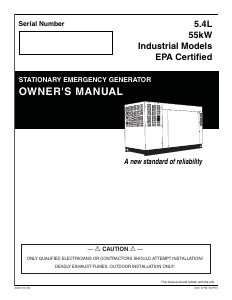 Manual Generac QT05554JNNNA Generator