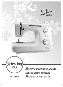 Manual de uso Jata MC735N Seleccion Máquina de coser