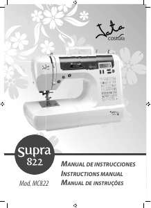 Manual Jata MC822 Supra Máquina de costura