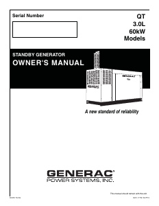 Manual Generac QT06030ANSN Generator