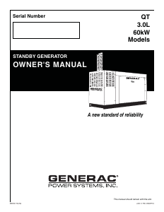 Manual Generac QT06030KVAN Generator