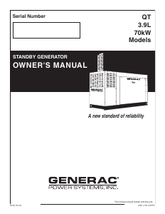 Handleiding Generac QT07039AVSN Generator