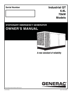 Manual Generac QT07068JVSNA Generator