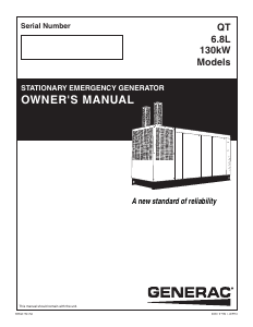 Manual Generac QT13068AVSNR Generator