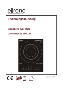 Mode d’emploi Ellrona Comfort Plus 2000 SC Table de cuisson