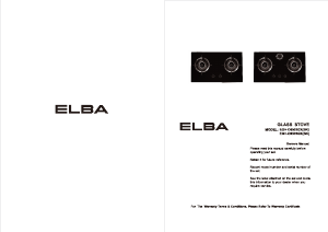 Handleiding Elba EGH-D8503GX(BK) Kookplaat