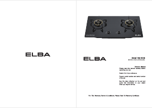 Manual Elba EGH-J8552G(BK) Hob
