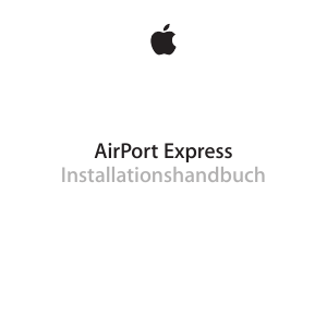 Bedienungsanleitung Apple AirPort Express NAS