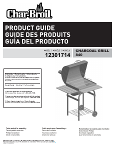 Manual Char-Broil 12301714 Barbecue