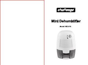 Manual Challenge MD-818 Dehumidifier