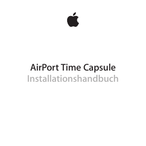 Bedienungsanleitung Apple AirPort Time Capsule 802.11ac NAS