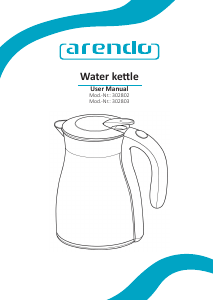 Manual Arendo 302803 Kettle