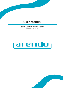 Manual de uso Arendo 303234 Hervidor