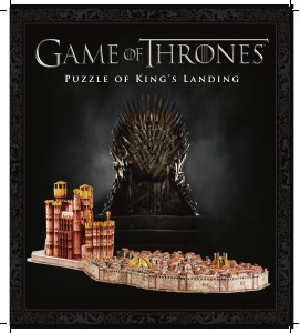 كتيب أحجية ثلاثية الأبعاد 3D Game of Thrones - Kings Landing 4D Cityscape