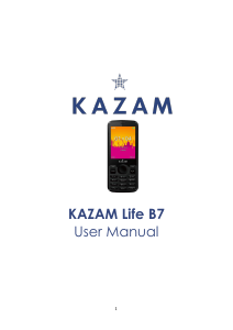Manual Kazam LIFE B7 Mobile Phone