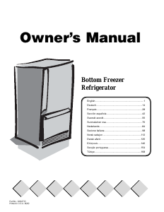 Manual Amana XRBS209BBR Fridge-Freezer