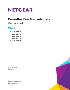 Manual Netgear XAVB5421 Powerline Adapter