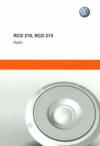 Handleiding Volkswagen RCD 210 Autoradio