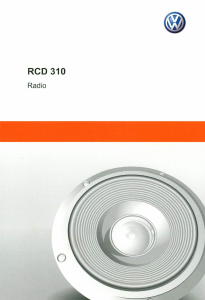 Handleiding Volkswagen RCD 310 Autoradio