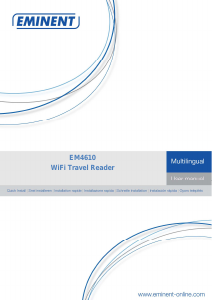 Manual de uso Eminent EM4610 Router