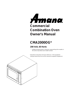 Manual Amana CMA2000OG Microwave