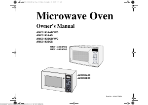 Manual de uso Amana AMC5143AAQ Microondas